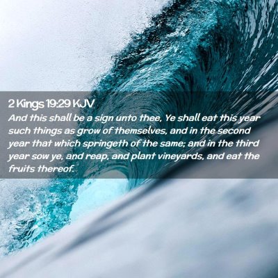 2 Kings 19:29 KJV Free Bible Images