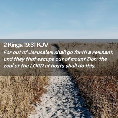 2 Kings 19:31 KJV Free Bible Images