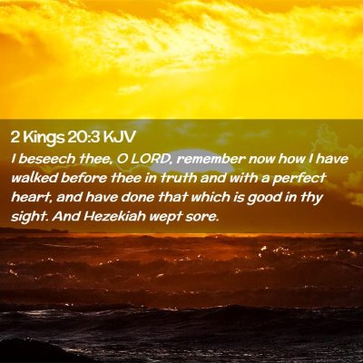 2 Kings 20:3 KJV Free Bible Images