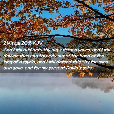 2 Kings 20:6 KJV Free Bible Images