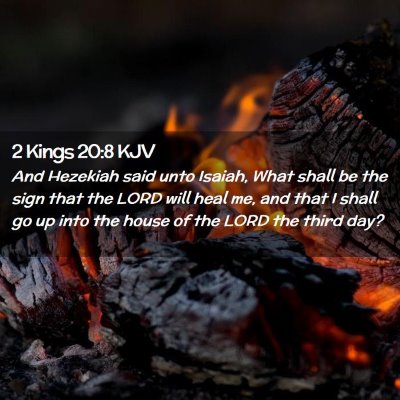 2 Kings 20:8 KJV Free Bible Images