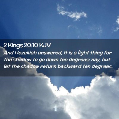 2 Kings 20:10 KJV Free Bible Images