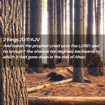 2 Kings 20:11 KJV Free Bible Images