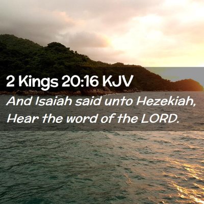 2 Kings 20:16 KJV Free Bible Images