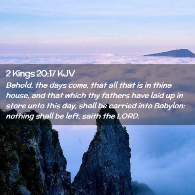 2 Kings 20:17 KJV Free Bible Images