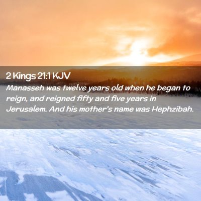 2 Kings 21:1 KJV Free Bible Images