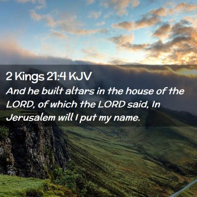 2 Kings 21:4 KJV Free Bible Images