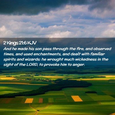 2 Kings 21:6 KJV Free Bible Images