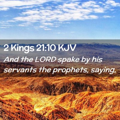 2 Kings 21:10 KJV Free Bible Images