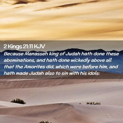 2 Kings 21:11 KJV Free Bible Images