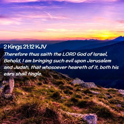 2 Kings 21:12 KJV Free Bible Images