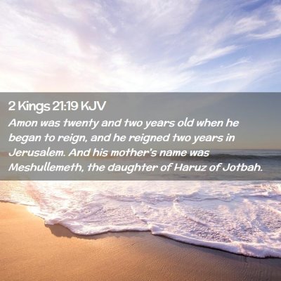 2 Kings 21:19 KJV Free Bible Images