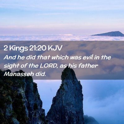 2 Kings 21:20 KJV Free Bible Images