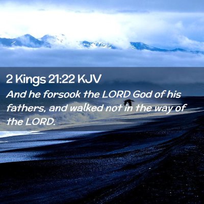 2 Kings 21:22 KJV Free Bible Images