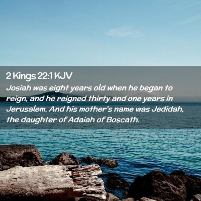 2 Kings 22:1 KJV Free Bible Images