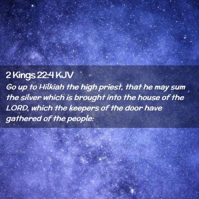 2 Kings 22:4 KJV Free Bible Images