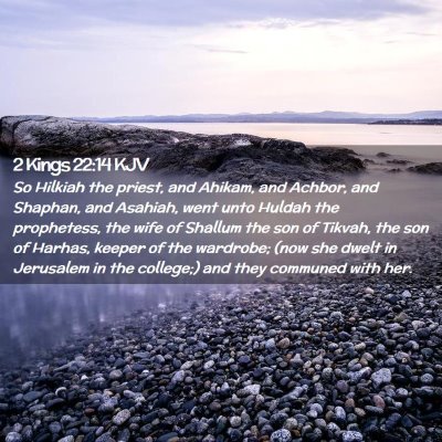 2 Kings 22:14 KJV Free Bible Images