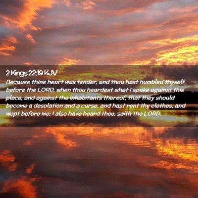 2 Kings 22:19 KJV Free Bible Images