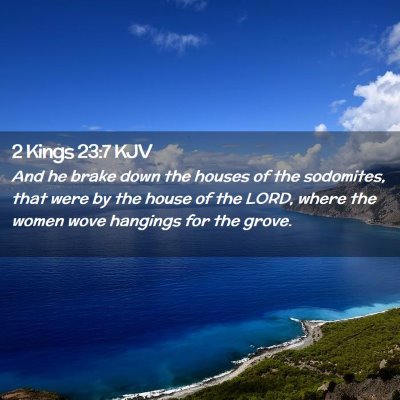 2 Kings 23:7 KJV Free Bible Images