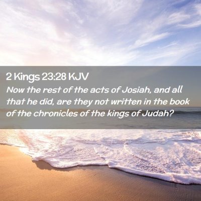 2 Kings 23:28 KJV Free Bible Images