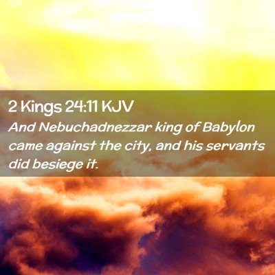 2 Kings 24:11 KJV Free Bible Images