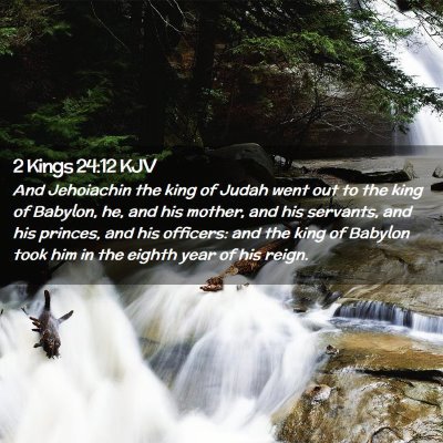 2 Kings 24:12 KJV Free Bible Images