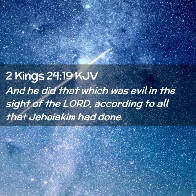 2 Kings 24:19 KJV Free Bible Images