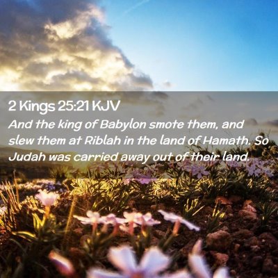 2 Kings 25:21 KJV Free Bible Images