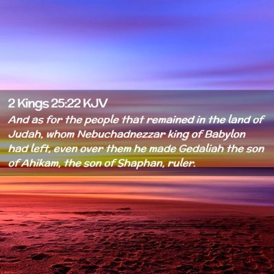 2 Kings 25:22 KJV Free Bible Images