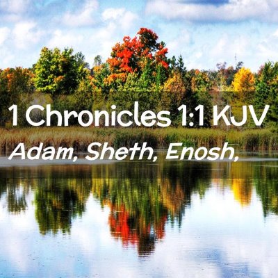 1 Chronicles 1:1 KJV Free Bible Images