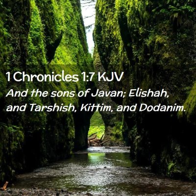 1 Chronicles 1:7 KJV Free Bible Images