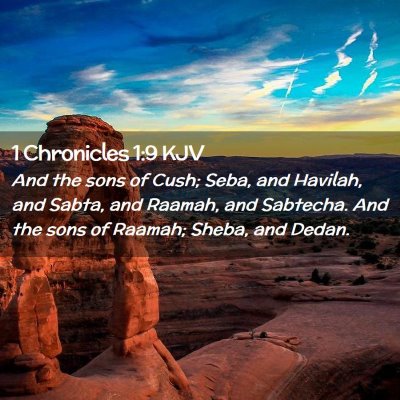 1 Chronicles 1:9 KJV Free Bible Images