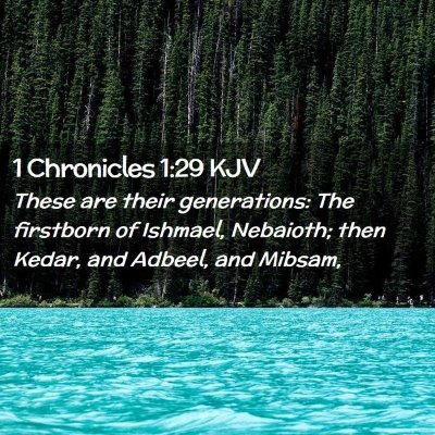 1 Chronicles 1:29 KJV Free Bible Images