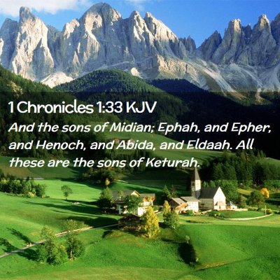 1 Chronicles 1:33 KJV Free Bible Images