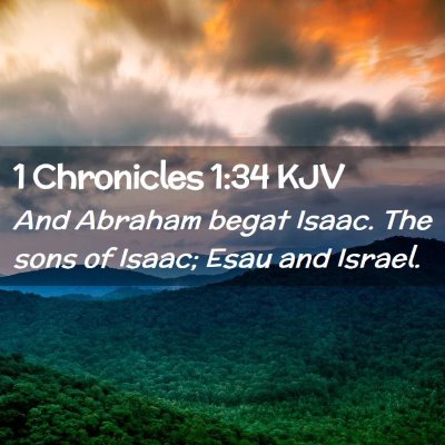 1 Chronicles 1:34 KJV Free Bible Images