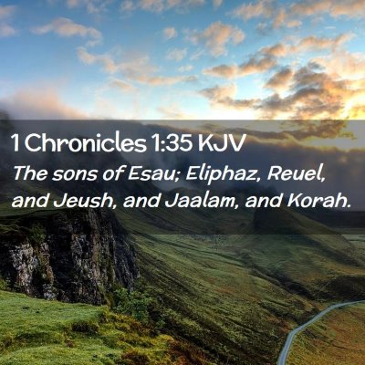 1 Chronicles 1:35 KJV Free Bible Images