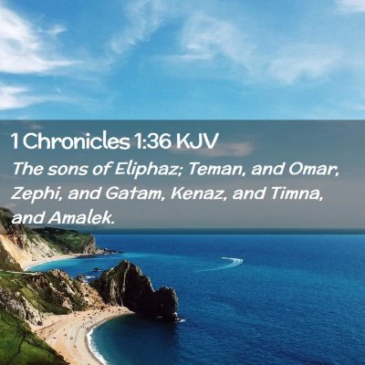 1 Chronicles 1:36 KJV Free Bible Images