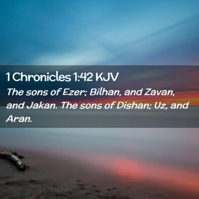 1 Chronicles 1:42 KJV Free Bible Images