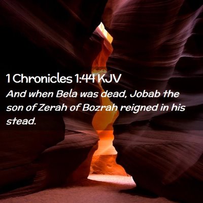 1 Chronicles 1:44 KJV Free Bible Images