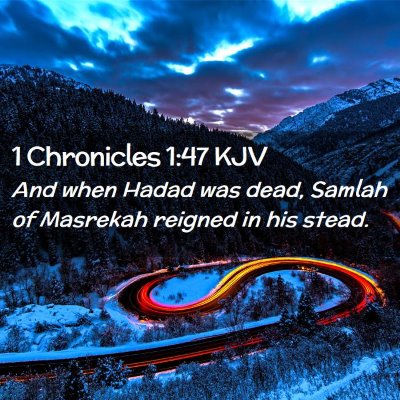 1 Chronicles 1:47 KJV Free Bible Images