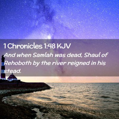 1 Chronicles 1:48 KJV Free Bible Images