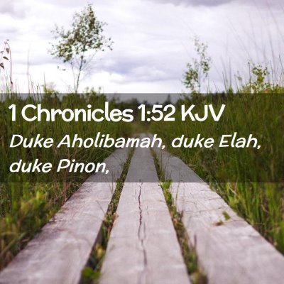 1 Chronicles 1:52 KJV Free Bible Images