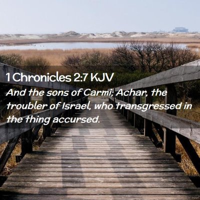 1 Chronicles 2:7 KJV Free Bible Images