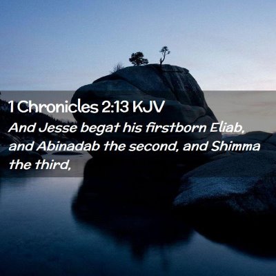 1 Chronicles 2:13 KJV Free Bible Images