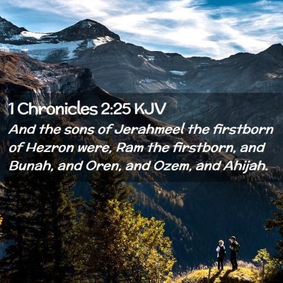 1 Chronicles 2:25 KJV Free Bible Images