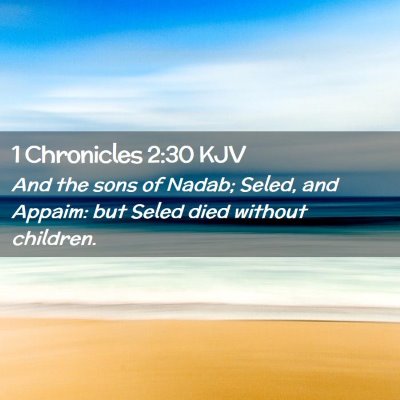 1 Chronicles 2:30 KJV Free Bible Images