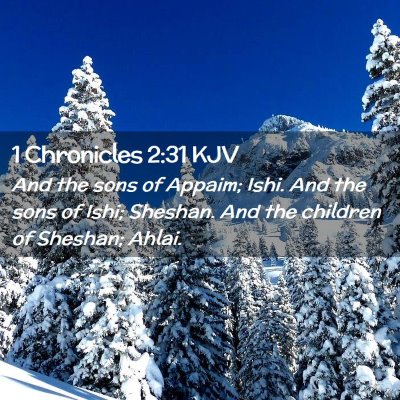 1 Chronicles 2:31 KJV Free Bible Images