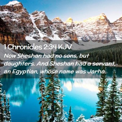 1 Chronicles 2:34 KJV Free Bible Images