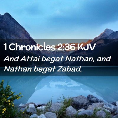 1 Chronicles 2:36 KJV Free Bible Images