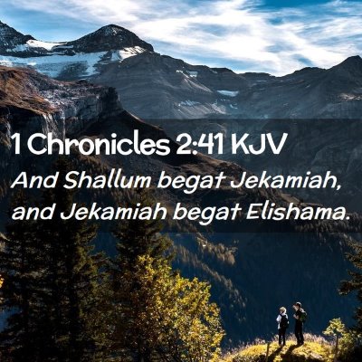 1 Chronicles 2:41 KJV Free Bible Images